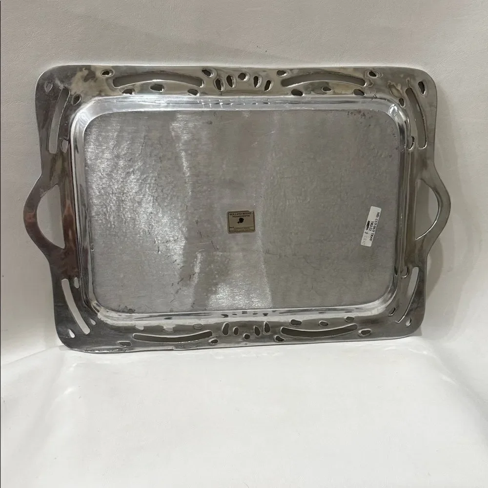 Holland Boone Polished Pewter Lead Tarnish Free Rectangular Tray 12 2/4 X 19